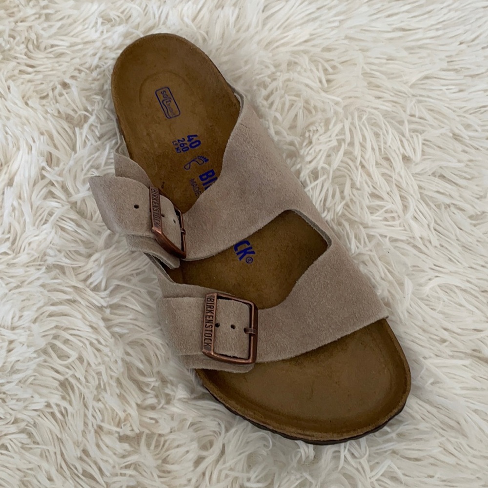 Birkenstock Arizona Taupe SFB Sandals